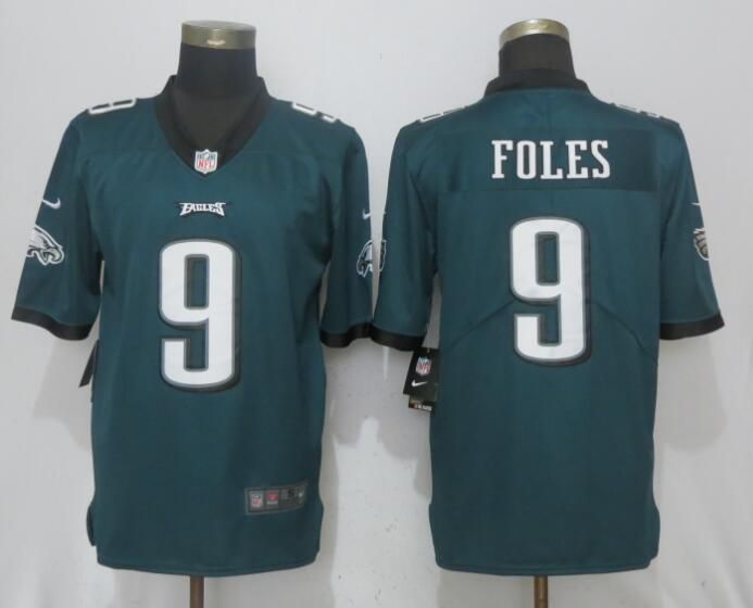 Men Philadelphia Eagles #9 Foles Green 2017 Vapor Untouchable NEW Nike Limited Playey NFL Jerseys->philadelphia eagles->NFL Jersey